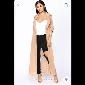 XS Fashion Nova’s “Keeping it Cozy” Duster Jacket